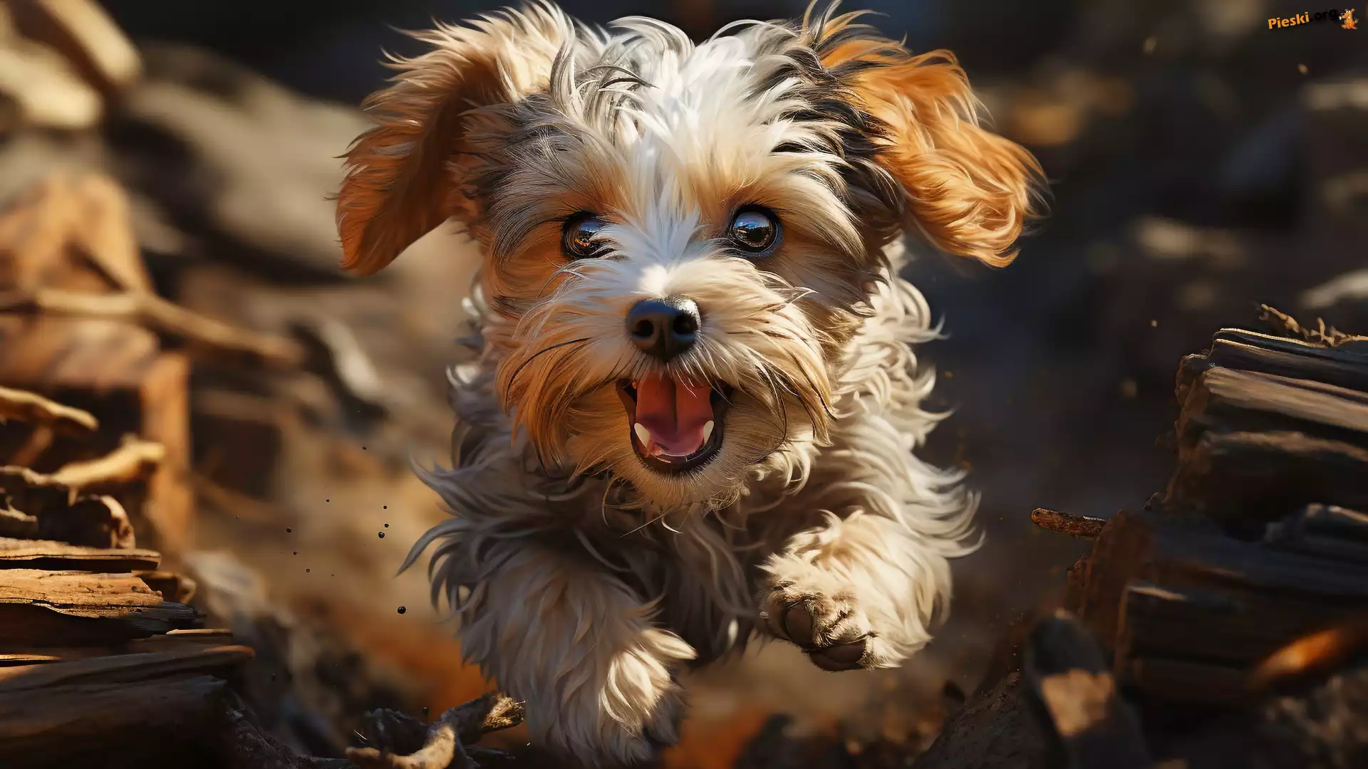 Yorkshire terrier, Pies, Biegnący